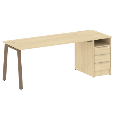 Рабочая станция с тумбой на А-образном м/к БА.РС-СТП-1.4 Рабочая станция с тумбой на А-образном м/к БА.РС-СТП-1.4