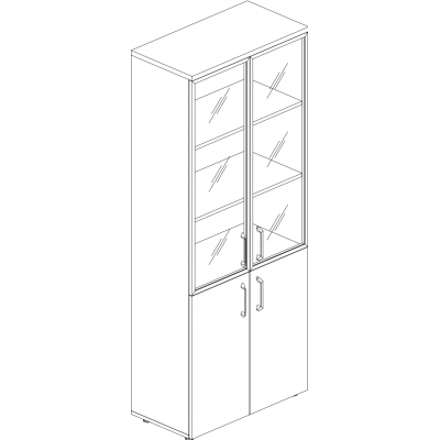 Шкаф высокий широкий O.ST-1.2 R white Onix Шкаф высокий широкий O.ST-1.2 R white Onix