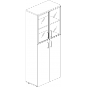 Шкаф высокий широкий O.ST-1.7 R white