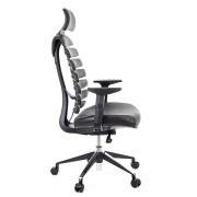 Кресло Everprof Ergo Black Кожа Черный