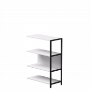 Полустеллаж металлический средний Everprof EVO 805х385x1120 Белый/Черный