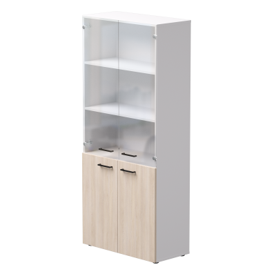 Шкаф комбинированный Everprof EVO 800х383x1835 Белый/Дуб Соната Шкаф комбинированный Everprof EVO 800х383x1835 Белый/Дуб Соната