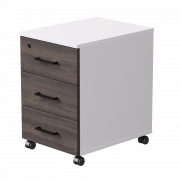 Тумба мобильная Everprof EVO 406х540х608 Белый/Белый/Дуб Пасадена