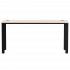Стол прямой Everprof EVO на металлокаркасе 1580х670х755 мм Кашемир/Черный Стол прямой Everprof EVO на металлокаркасе 1580х670х755 мм Кашемир/Черный