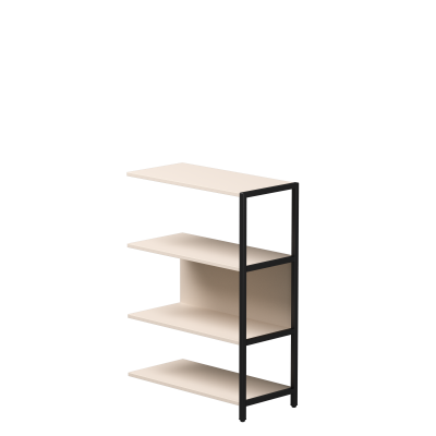 Полустеллаж металлический средний Everprof EVO 805х385x1120 Кашемир/Черный Полустеллаж металлический средний Everprof EVO 805х385x1120 Кашемир/Черный
