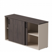 Шкаф-купе низкий Everprof EVO 1374х385х755 Кашемир/Дуб Пасадена