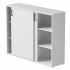 Шкаф-купе средний Everprof EVO 1374х385x1115 Белый Шкаф-купе средний Everprof EVO 1374х385x1115 Белый