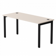 Стол прямой Everprof EVO на металлокаркасе 1580х670х755 мм Кашемир/Черный