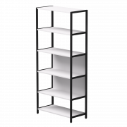 Стеллаж металлический высокий Everprof EVO 830х385x1840 Белый/Черный