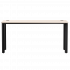 Стол прямой Everprof EVO на металлокаркасе 1580х670х755 мм опоры 45гр Кашемир/Черный Стол прямой Everprof EVO на металлокаркасе 1580х670х755 мм опоры 45гр Кашемир/Черный