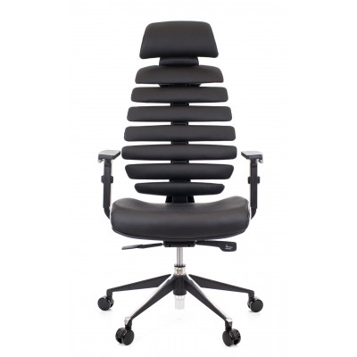 Кресло Everprof Ergo Black Кожа Черный Кресло Everprof Ergo Black Кожа Черный