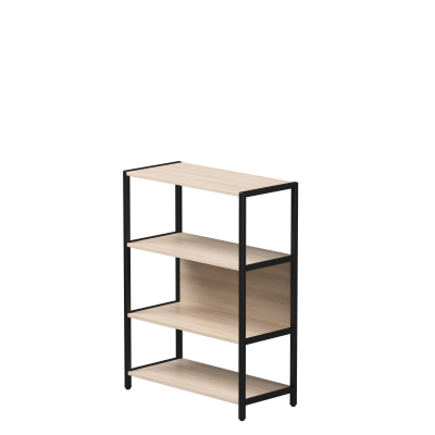 Стеллаж металлический средний Everprof EVO 830х385x1120 Дуб Соната/Черный Стеллаж металлический средний Everprof EVO 830х385x1120 Дуб Соната/Черный