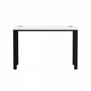 Стол прямой Everprof EVO на металлокаркасе 1180х670х755 мм Белый/Черный