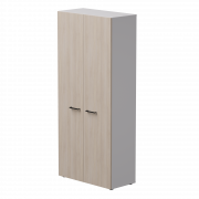 Шкаф с высокими дверьми Everprof EVO 800х383x1835 Белый/Дуб Соната