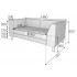 Диван двухместный Evolution EVO2-2 Диван двухместный Evolution EVO2-2