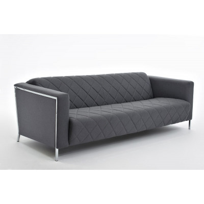 Диван трехместный VISPO 3 Dakota black Dollaro 501 black stitch 1 Диван трехместный VISPO 3 Dakota black Dollaro 501 black stitch 1