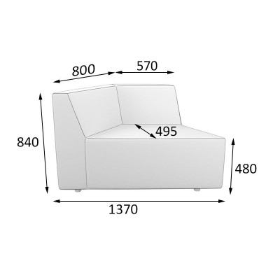 Секция правая Origami Or-2R Секция правая Origami Or-2R