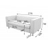 Диван трехместный Alecto ALE3 Диван трехместный Alecto ALE3