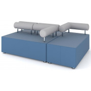 Диван двухместный с правым/левым подлокотником M1-2VL (2VR), Comfort solutions toForm