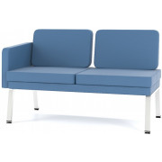 Диван двухместный с правым/левым подлокотником M25-2DL (2DR), серия Bench