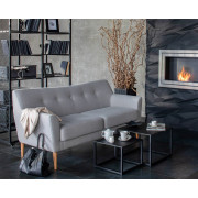 Диван трехместный LAMELLA 3 Uno Silver