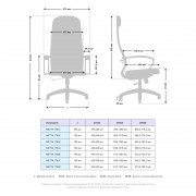 Кресло для персонала METTA B 1m 32P/K127