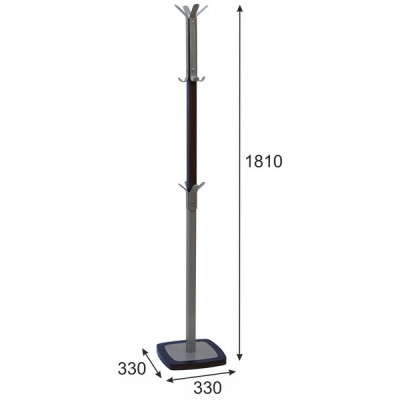 Вешалка Босс 1 темно-коричневый/металлик Вешалка Босс 1 темно-коричневый/металлик